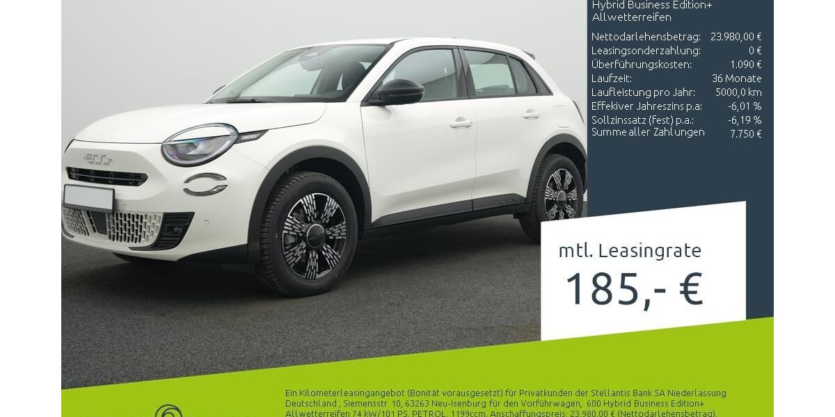 Fiat 600 3.000 km 23.180 &euro; Dülmen 48249