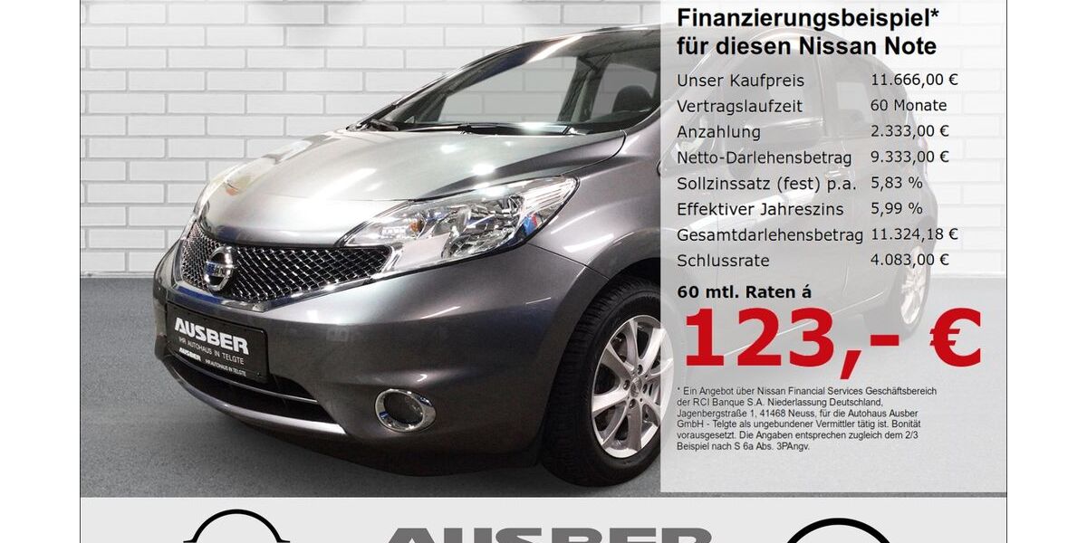 Nissan Note 58.800 km 11.666 &euro; Telgte 48291