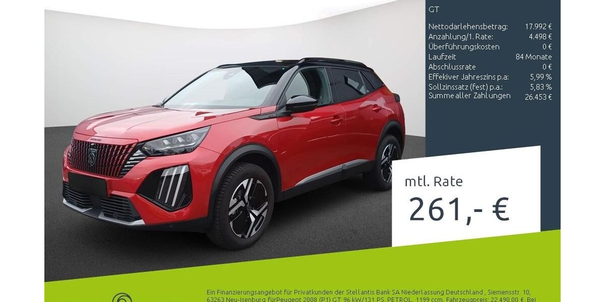 Peugeot 2008 21.845 km 23.198 &euro; Dülmen 48249