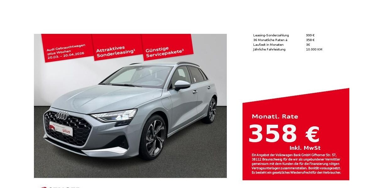 Audi A3 9.622 km 39.880 &euro; Münster 48153