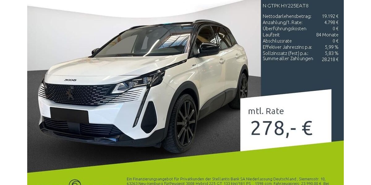 Peugeot 3008 54.859 km 23.949 &euro; Dülmen 48249