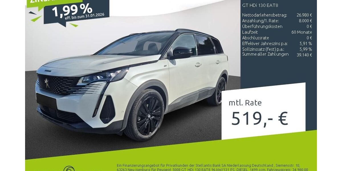 Peugeot 5008 26.747 km 30.970 &euro; Münster - Amelsbüren 48163