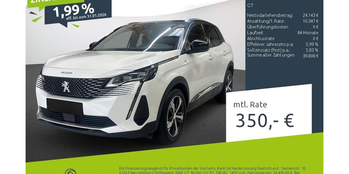 Peugeot 3008 19.961 km 34.490 &euro; Dülmen 48249