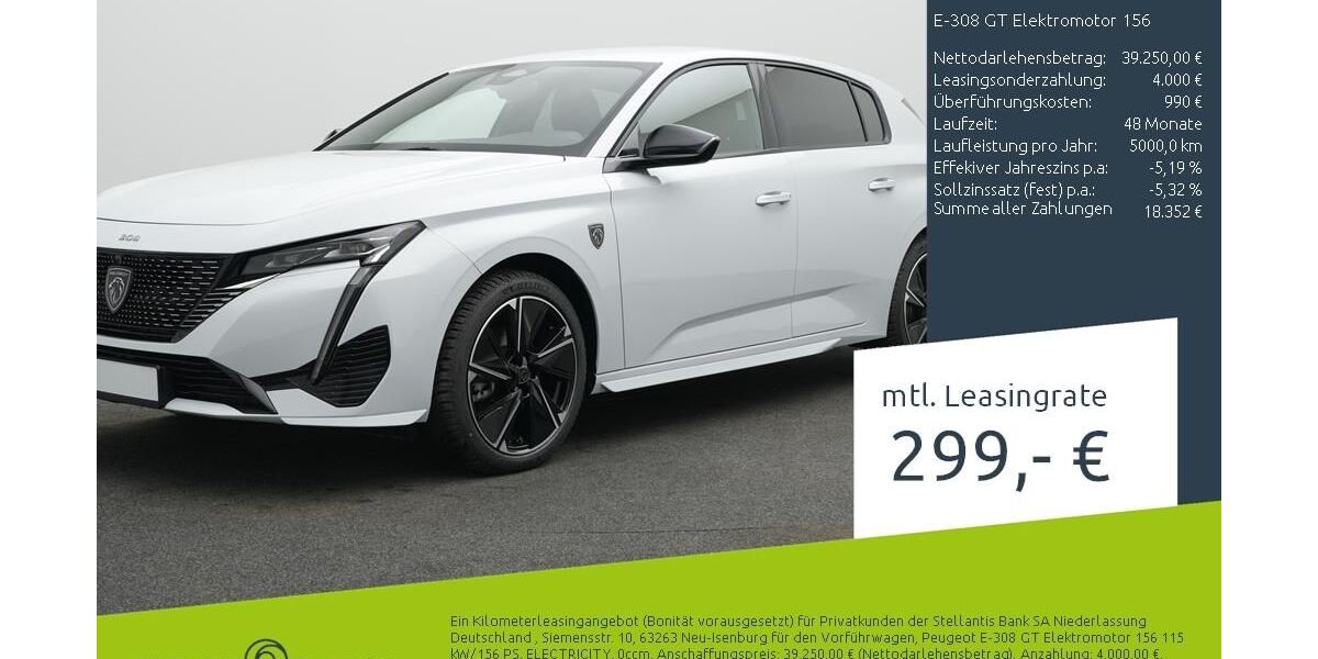 Peugeot 308 1.500 km 37.777 &euro; Münster - Amelsbüren 48163