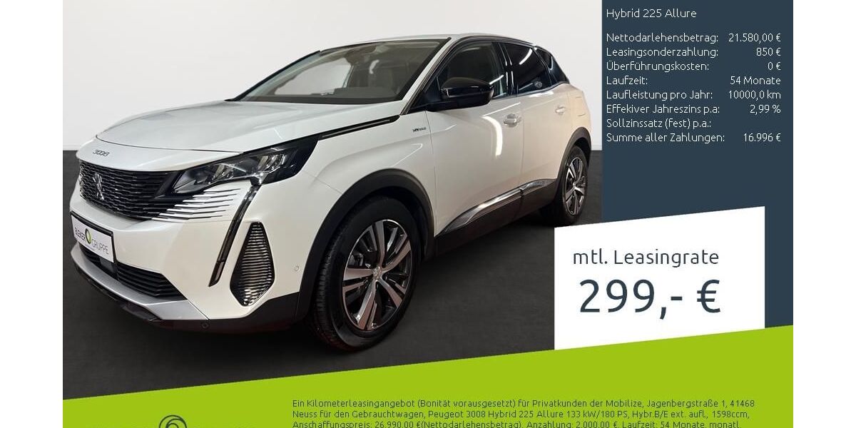 Peugeot 3008 10.011 km 21.770 &euro; Münster - Amelsbüren 48163