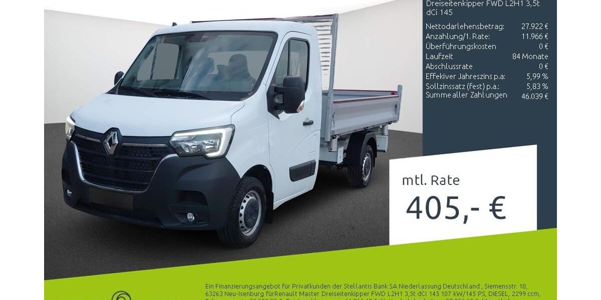 Renault Master 1.500 km 39.888 &euro; Münster - Amelsbüren 48163
