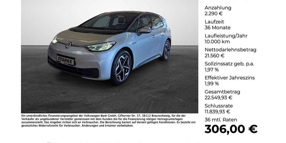 VW ID.3 55.748 km 23.650 &euro; Lengerich 49525