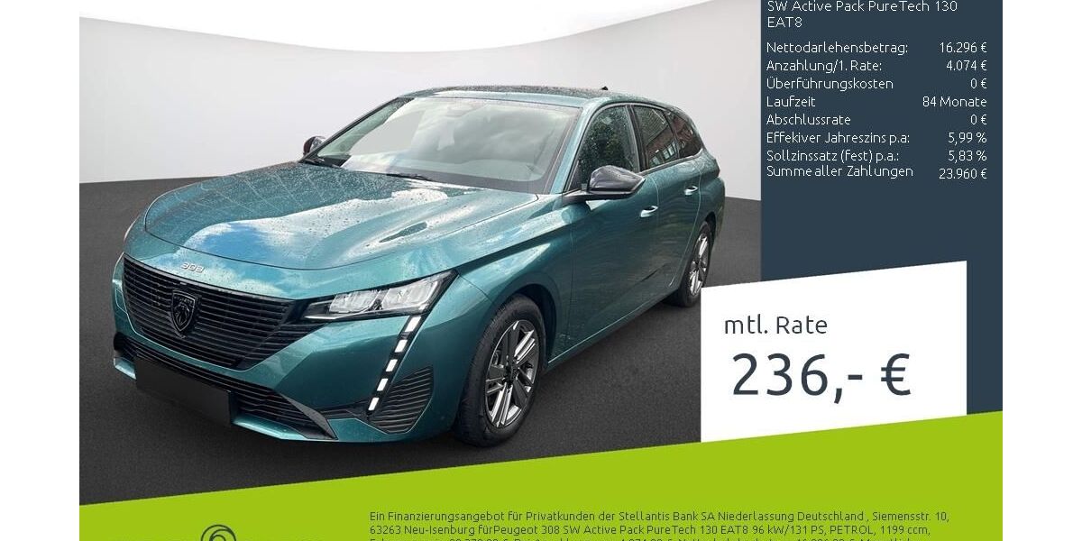 Peugeot 308 16.762 km 20.140 &euro; Münster - Amelsbüren 48163