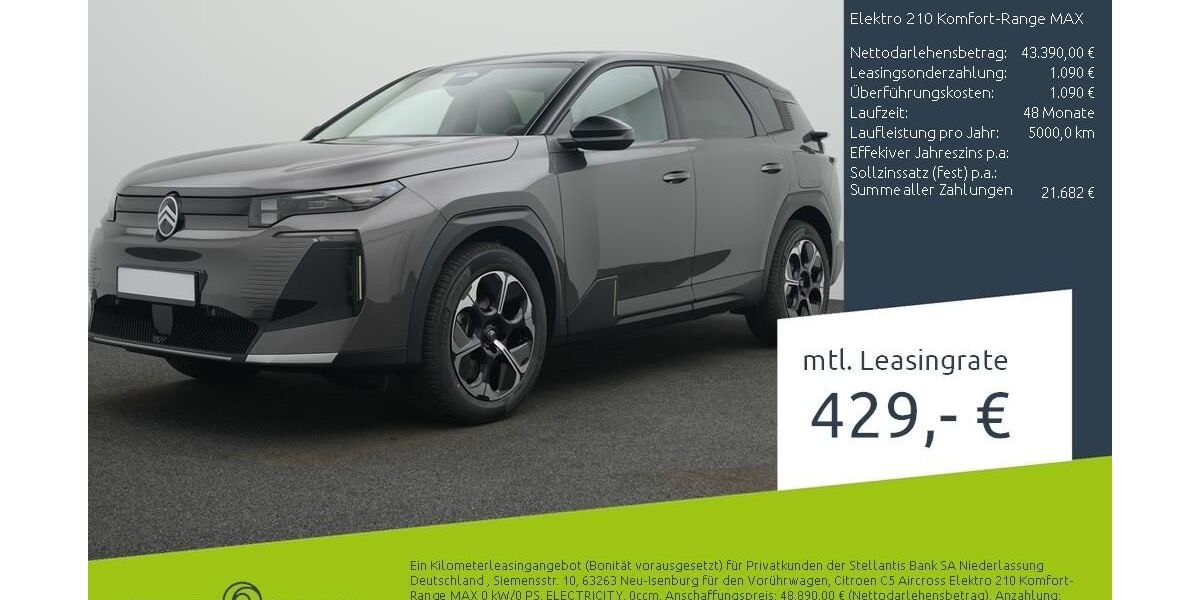 Citroen C5 Aircross 8.868 km 43.390 &euro; Münster - Amelsbüren 48163