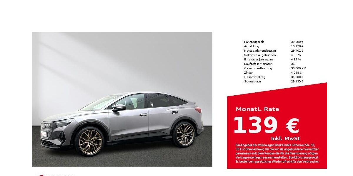 Audi Q4 e-tron 35.467 km 39.880 &euro; Münster 48153