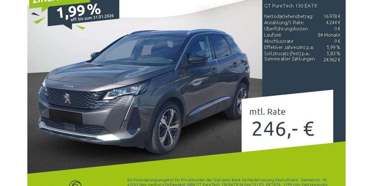 Peugeot 3008 32.447 km 21.479 &euro; Münster 48163
